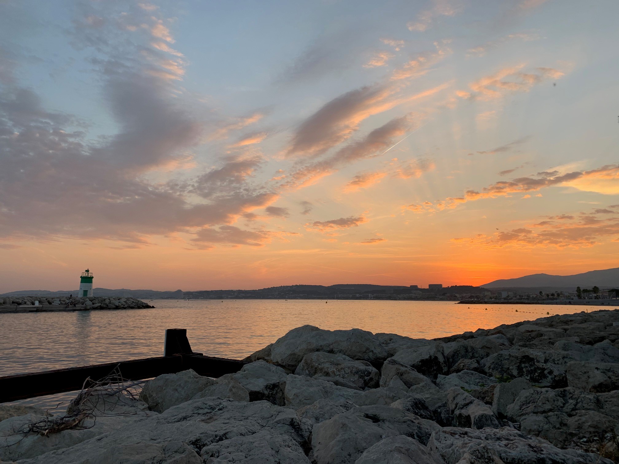 Port Saint-Laurent-du-Var sunset